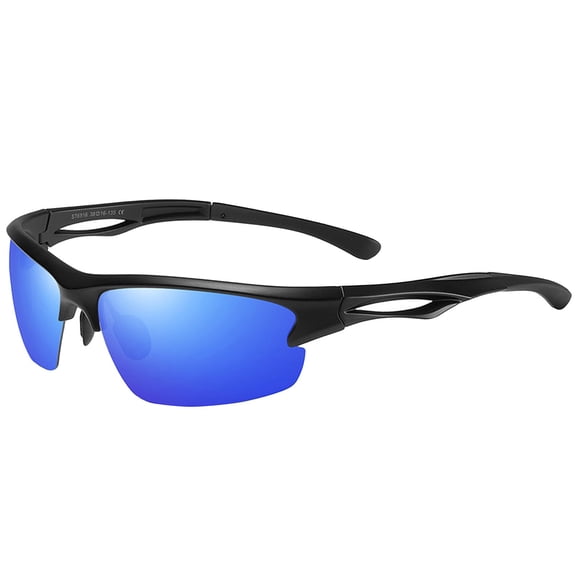 Lunettes de Soleil de Baseball pour Jeunes Enfants Polarisées en Plastique Protection UV Cyclisme Softball Garçons Filles