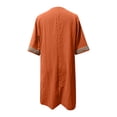 thumbnail image 5 of Weiqiqre Robes pour Femmes 2024 Mode Femmes Été Décontracté Col en V Couleur Unie Manches Courtes Robe Rabais, 5 of 5