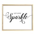 thumbnail image 1 of Darling Souvenir Let Love Sparkle Wedding Decor Sign, Calligraphy Party Print Sparkles Send Off Wedding Signage Print, 1 of 6