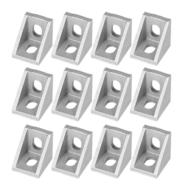 25Pcs 2028 Corner Bracket for 2020 Aluminum Extrusion (Dull Polish)