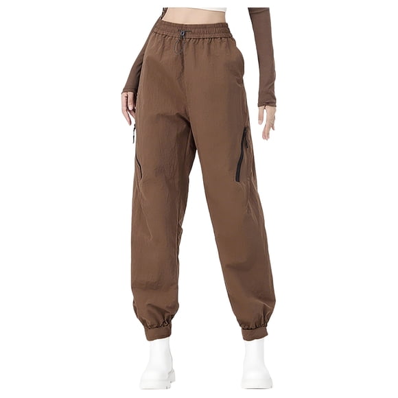 Npasoilc Pants for Women Ladies' Solid Color Csual Versatile Waterproof And Windproof Outdoor Sports Pants Long Pants