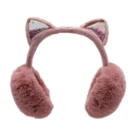 Fluffy Foldable Earmuffs Plush Winter Ear Warmer for Family