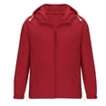 thumbnail image 4 of RXIRUCGD Ensemble de Protection Solaire pour Homme Veste Décontractée à Manches Longues avec Capuchon, Rouge, Taille : 2TG, 4 of 6