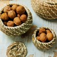 thumbnail image 3 of 3-Piece Mini Straw Woven Hand-Woven Storage Basket With Lid  Small Seaweed Box Desktop Storage Basket Bathroom Desktop Kitchen Toy  Key  Fruit  Cosmetic Storage Box, 3 of 8
