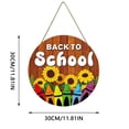 thumbnail image 4 of TIELUTT Plaque de Porte d'Enseignant 3D Personnalisée pour Porte de Classe, Plaque Signalétique d'Enseignant, Corde Extensible Transparente de Rentrée Scolaire, Guirlande de Perles avec Image de Vitrail de Jardin d'Eau Suspendue de Maman de Rentrée des Classes de 0,5 mm, 4 of 7