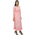 thumbnail image 4 of Bimba Robe Maxi Longue Décontractée en Coton pour Femme à Taille Smockée, 4 of 8