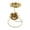 1_1x Chandelier Décoratif en Fer Forgé, variante sur Chandeliers Décoratifs en Fer Forgé Chandeliers en Fer Forgé Chandeliers Tournants Porte-Bougies Décoration de Souper Romantique Porte-Bougies d'Aromathérapie (Or, 1 Pcs) Rkxzt
