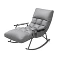 thumbnail image 1 of simhoa Rocking Chair Adjustable Backrest Casual Armchair for Bedroom Camping Office Dark Gray, 1 of 8