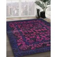 thumbnail image 2 of Ahgly Company Indoor Rectangle Abstract Purple Abstract Area Rugs, 5' x 7', 2 of 6
