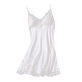 thumbnail image 1 of B91xZ Chemise de Nuit Mode Femme Sans Manches, TG Blanc, 1 of 3