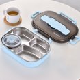 thumbnail image 1 of Bento Lunch Box,Lunch Box Containers for Kids with Compartments,Meal Prep Containers,Insulation Bento 4 Grids with Soup Bowl Lunch Box Tableware Set Portable Lunch Box Student Lunch Box, 1 of 1
