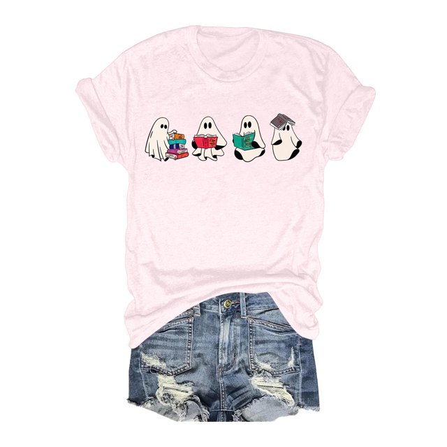 LUOGENLI T-shirts pour Femme pour Femmes T-Shirt à Manches Courtes à Imprimé Floral à la Mode pour Célébration de Jour / Haut à Col Rond T-shirts pour Femmes T-Shirt Graphique Fête de la Saint-Patrick S