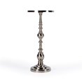 thumbnail image 4 of Butler Specialty Silver Darien Round Nickel Pedestal End Table, 4 of 6