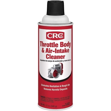 CRC Throttle Body & Air-Intake Cleaner, 12 Wt Oz, Complete Throttle Body Cleaning and Carbon Removal, Aerosol Spray