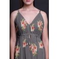 thumbnail image 4 of Bimba Floral Ladies Long Floral PrintDress Spaghetti Strap V Neck Maxi Beach Wear-Large, 4 of 5