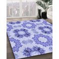 thumbnail image 3 of Ahgly Company Tapis d'Intérieur Lavable en Machine Carré Transitionnel Violet Pervenche, 8 Pieds Carré, 3 of 7