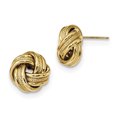 thumbnail image 1 of Boucles d'Oreilles Postales Texturées Polies 14k Triple Amour TL1059, 1 of 2