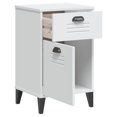 thumbnail image 3 of vidaXL Bedside Cabinet VIKEN White Engineered Wood, 3 of 5