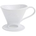 thumbnail image 1 of Melitta 1 Cup Porcelain Pour-Over Cone Coffeemaker, Glossy White, 1 of 7