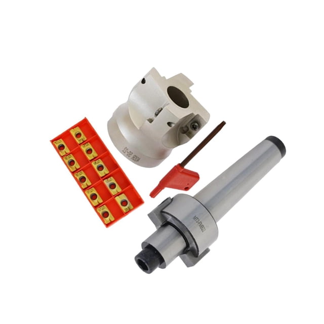 Langgg Support d'Outil de Fraisage MT3 FMB22 + Coupeur APMT1604 400R + Inserts 10 Pcs Fraisage