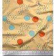 thumbnail image 1 of Soimoi polyester Crepe Fabric Geometric & Polka Dots Decor Fabric Printed Yard 42 Inch Wide, 1 of 3
