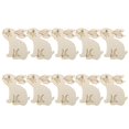 thumbnail image 1 of XZNGL Travel Bag 10Pcs Wood Rabbit Hanging Ornaments With Twines for Easter Party Decoration, 1 of 8