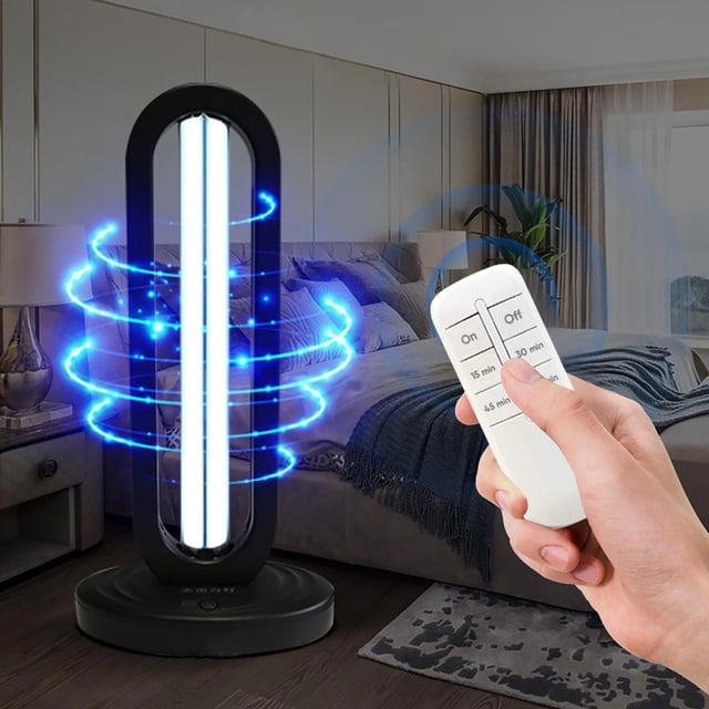 Lampe de Bureau pour la Maison avec Éclairage, Minuterie à 3 Vitesses et Télécommande