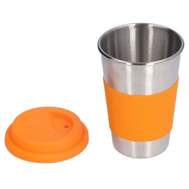 Tasse en Acier Inoxydable, Design de Manchon Isolant Thermique, Tasse à Boire Antidérapante et Facile à Tenir, Tasses pour Enfants Légères et Lavables au Lave-Vaisselle, Mugs pour Bar Maison