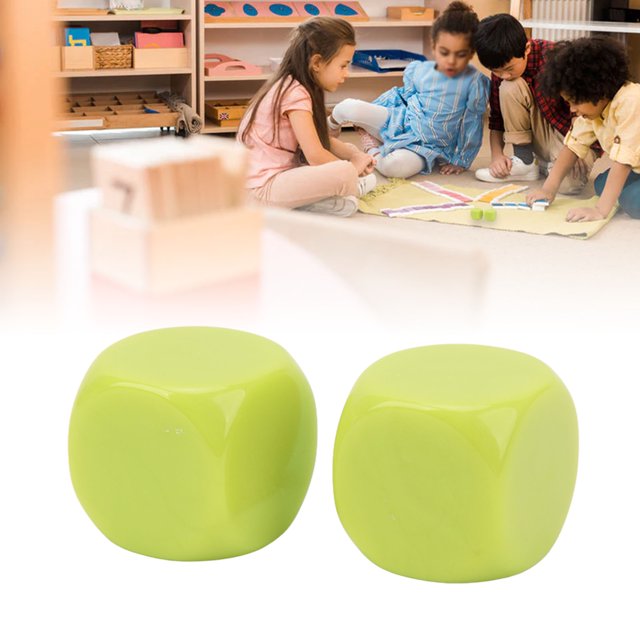 6Pcs Large Dice Set,Standard Round Corner Dices Board Game Dice For Bar DIY Classroom Accessories