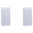 thumbnail image 2 of Maytalsory Rideau à Pompons Find-Safe pour Fond d'Anniversaire Personnalisé Lustre Feuille Rideau Argent 2Set, 2 of 5