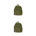 thumbnail image 1 of Ruiboury Unisex Backpack With Adjustable Straps And Stylish Durable Cloth School Backpack School Bag Book Bag Comfortable olive 2Set, 1 of 6