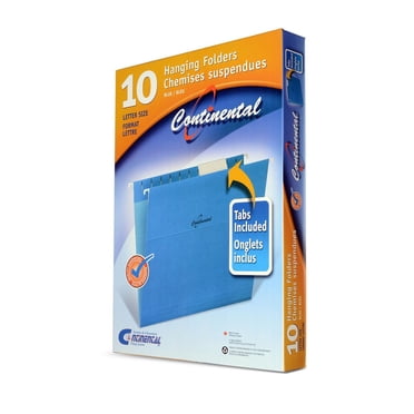 Chemises suspendues couleur bleu de format lettre