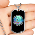 thumbnail image 2 of Camper Collier Poisson Océan Natation Collier Acier Inoxydable Ou 18k or Chien Tag 24" Chaîne, 2 of 8