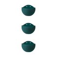 thumbnail image 4 of Youkk Easy To Install Double-layer Plastic Flowerpot For Walls Drainage Flower Pot Blackish Green 3Set, 4 of 6