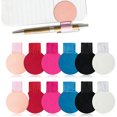 thumbnail image 4 of 12 Pieces Pen Clips Elastic Storage Organizer Self-adhesive Pencil Loop Holder Notebook Journals Clipboards Clamp Organizer Accessory Travel, 4 of 8