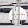 thumbnail image 4 of BERTHMEER 8'x10' Shag Area Rugs for Living Room Bedroom Fluffy Rugs Soft Checkered Plush Contemporary Geometric Modern Indoor Rugs Carpets, Black White, 4 of 7