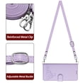 thumbnail image 3 of iPhone 12 Mini Case ,Cat PU Leather Crossbody Lanyard Strap RFID Magnetic Wallet Compatible with iPhone 12 Mini Cover, 3 of 5