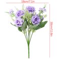 thumbnail image 2 of TIMIFIS Artificial Flower Simulation Flower Living Room Decoration Plastic Flower Silk Flower Dining Table Flower Decoration Bouquet Simulation Rose, 2 of 2
