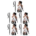 thumbnail image 1 of ziyahi DIY For Different Braids Hair Extension For Instant Volume Braided Ponytail Extension Change Style black 5Set, 1 of 6