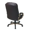 thumbnail image 3 of Chaise de Bureau Exécutive en Cuir Reconstitué, Couleur Espresso, 3 of 4