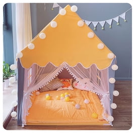 Tente Tipi VEVOR Pour Enfants 1-5 Ans – Pliable, Avec Tapis Et Sac De Transport, Beige, Intérieur/extérieur