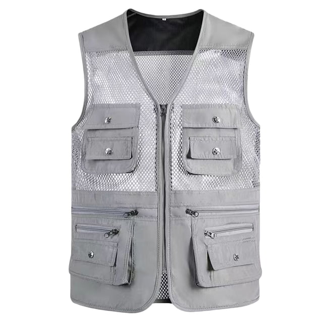 LOVZFMLL Jackets for Men's Work Jacket Standing Collar Multiple Pockets Outdoor Photography And Sports Jacket Coat