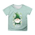 thumbnail image 2 of WEAIXIMIUNG T-Shirt Imprimé à Manches Courtes pour Enfants de la Saint-Patrick, Chemise Décontractée 140, 2 of 4