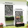 thumbnail image 4 of Outsunny Outdoor Privacy Screen with Raised Graden Bed, Metal Frame, 4 of 10