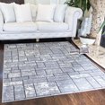 thumbnail image 2 of Ottomanson Ottohome Collection Non-Slip Rubberback Boxes Design Indoor Rug, 2 of 7