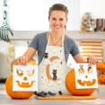 thumbnail image 3 of Harpily Tablier Promotionnel Manche Tablier Femmes Hommes Tablier Halloween Motif Drôle Design Cosplay Tablier d'Halloween Robe Noir, 3 of 7