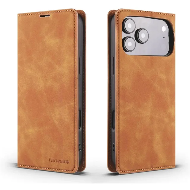Protective Case for iPhone 17 Pro Max Phone Cover with Card Holder Stand, Shockproof Flip Wallet Cover