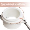 thumbnail image 3 of Anley 1.25" Plastic Flagpole Mounting Rings Set - Anti Wrap 360° Rotatable Ring with Carabiners (Pack of 2), 3 of 6