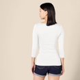 thumbnail image 4 of walmart Essentials Womens 3/4 Sleeve Boatneck T-Shirt, 4 of 8