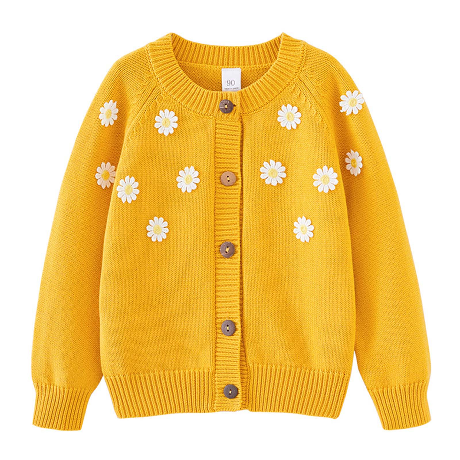 Cameland Cardigan en Tricot à Col Rond Décontracté pour Enfants, Veste, Veste en Coton à Boutons pour Enfants